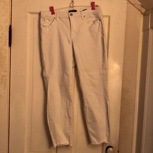 Nine West White Hot Skinny Ankle Jeans